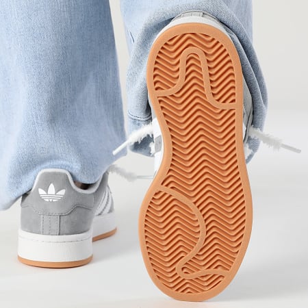 Adidas Originals - Baskets Femme Campus 00s HQ6507 Grey Three Footwear White x Superlaced Lacets Fuzzy White